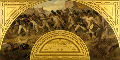 A Batalha de Caldiero 1805 de Karl von Blaas