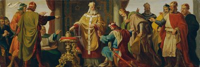 Leopoldo, o Santo, rejeita a coroa imperial de Karl von Blaas