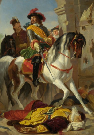The Recapture of Buda, 1686 , ca. 1865. de Karl von Blaas