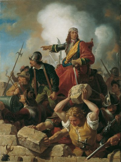 Defesa de Viena contra os turcos, 1683, ca 1865. de Karl von Blaas