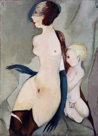 ""Madone de la rue Marijas a Riga, Lettonie"" (Madonna da Rua Marijas) Peinture de Karlis Padegs (1911-1940) - 1932 - Óleo sobre tela Dim 94x68 cm Museu de Arte do Estado da República Letônia, Riga de Karlis Padegs