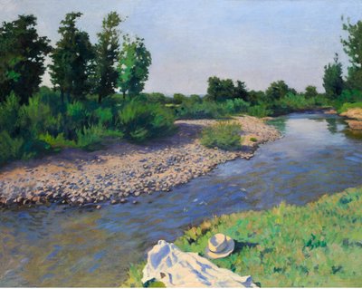 Ruisseau II - Stream II, de Ferenczy, Karoly (1862-1917). Óleo sobre tela de Károly Ferenczy