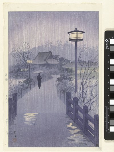 Chuva nocturna no lago Shinobazu
Yau Shinobazu ike de Kasamatsu Shirô