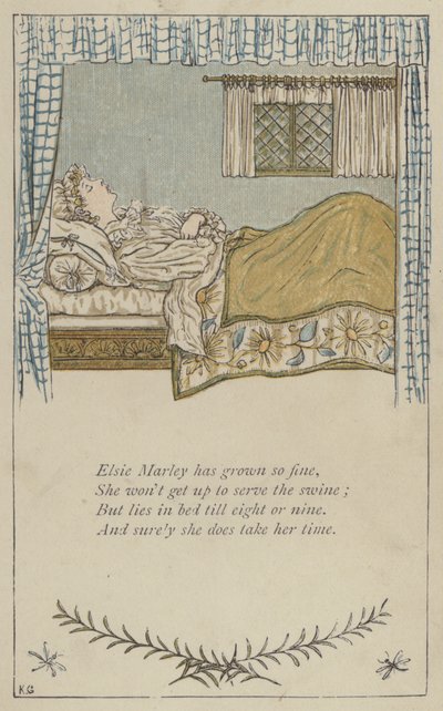 Elsie Marley cresceu tão bem (cor litho) de Kate (after) Greenaway
