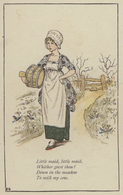 Criadinha, criadinha (cor litho) de Kate (after) Greenaway