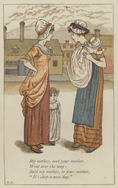 A minha mãe, e a tua mãe (cor litho) de Kate (after) Greenaway