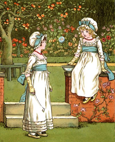 "Bubbles" de Kate Greenaway. de Kate Greenaway