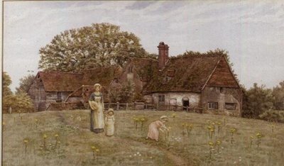 Recolhendo as Flores da Primavera de Kate Greenaway