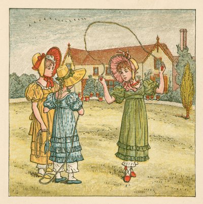 Meninas, pular de Kate Greenaway