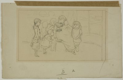 Grupo de crianças de Kate Greenaway