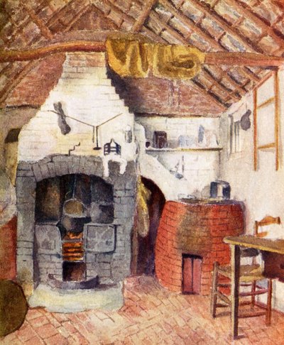 Na cabana dos Chappells, em Rolleston. de Kate Greenaway