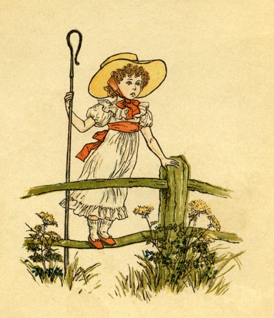 O Little Bo-peep perdeu de Kate Greenaway