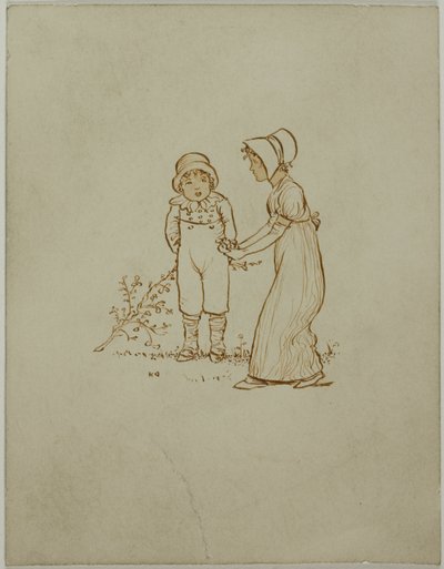 Menino e menina de Kate Greenaway