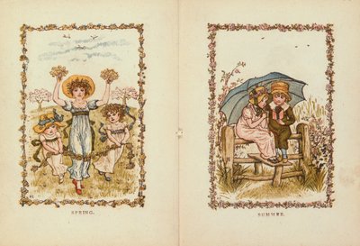 Primavera e verão, século XIX de Kate Greenaway