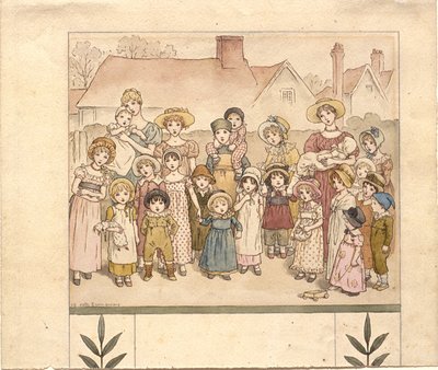 Espetáculo de rua de Kate Greenaway