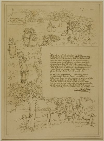 Estudo para Home-Beleza de Kate Greenaway