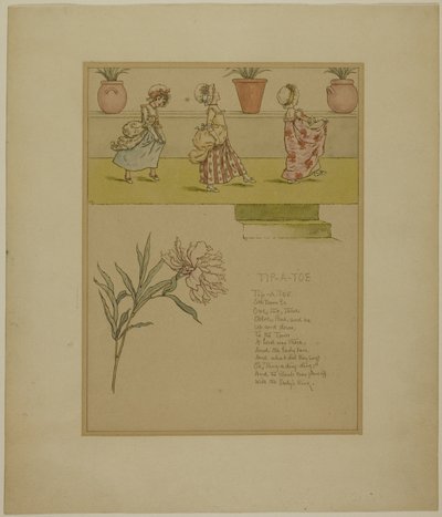 Estudo para a ponta dos pés, de Marigold Garden de Kate Greenaway