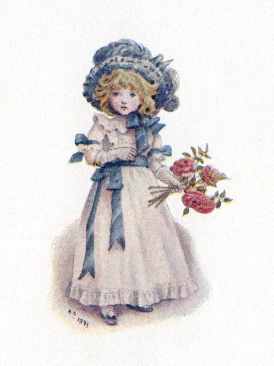 "Acolhendo as rosas" por Kate Greenaway. de Kate Greenaway