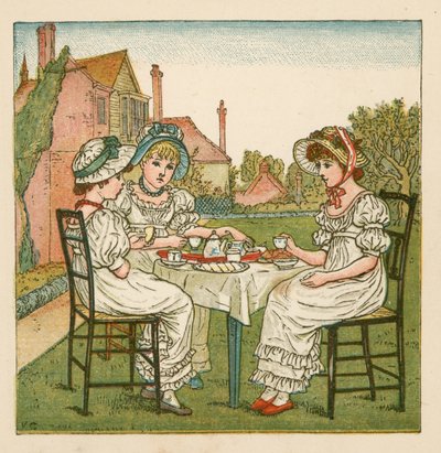 Chá no jardim de Kate Greenaway