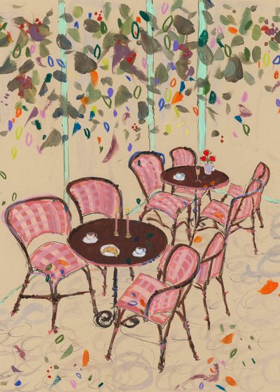 Ambiente de bistrô parisiense de Katharina Puritscher