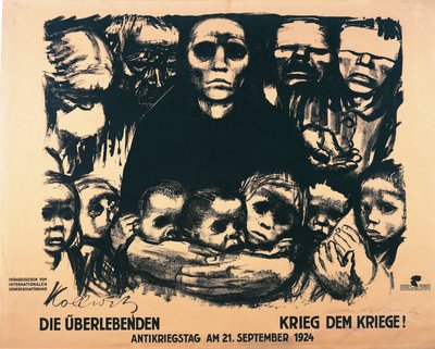 Cartaz para o Dia Antiguerra de Käthe Kollwitz