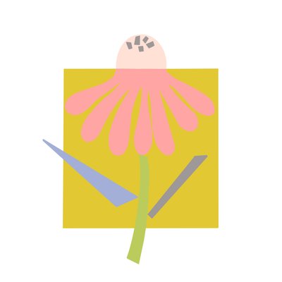 Hope, 2023 (ilustração digital a partir de colagem original em papel) de Kathy Dunaway