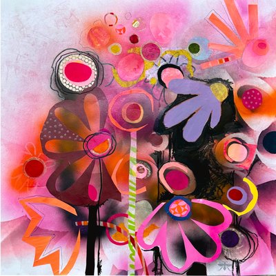 marvelous, 2025 (técnica mista sobre papel) de Kathy Dunaway