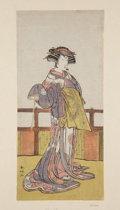 Actor Segawa Kikunojo (impressão a cores de bloco de madeira) de Katsukawa Shuncho