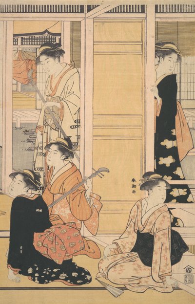 Vista Interior, c. 1788. de Katsukawa Shuncho