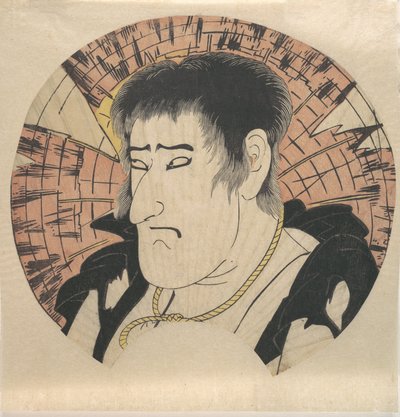 Cabeça de um ator não identificado como compatriota em Rags, ca. 1793. de Katsukawa Shun
