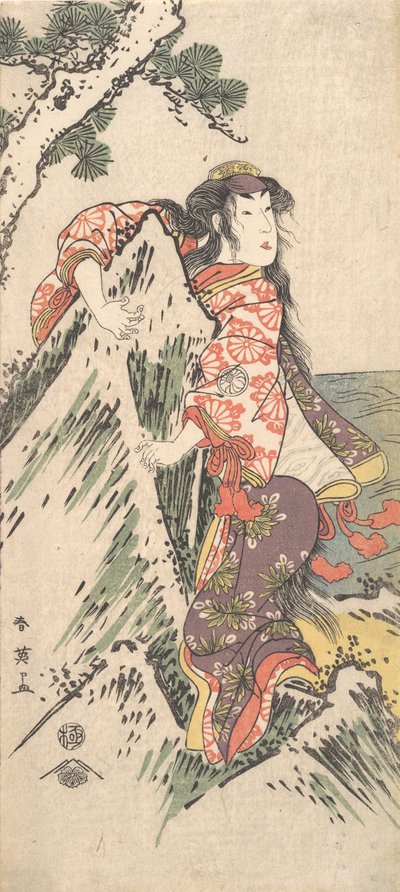 Kabuki a c e r Segawa Kiku no Onna Good membro Afemae Road, 1788. de Katsukawa Shun