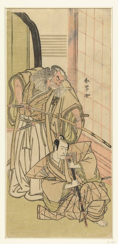Atores Nakamura Nakazo I e Ichikawa Danjuro V als edellieden de Katsukawa Shunjo