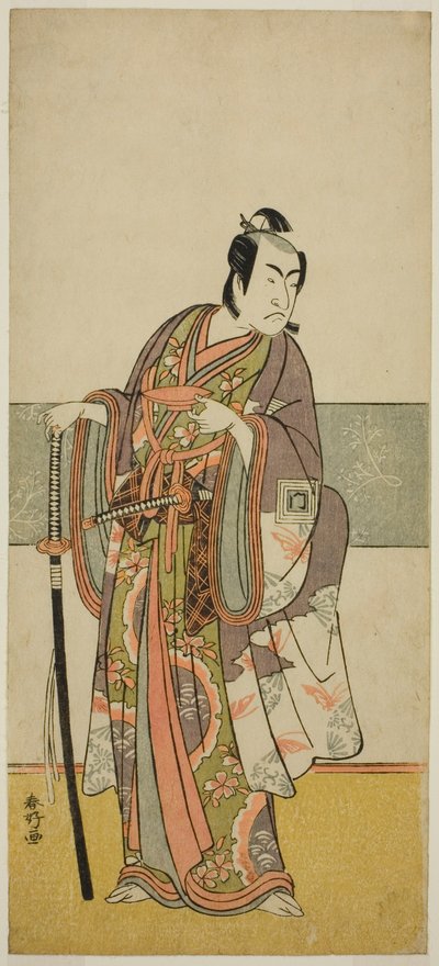 O ator Ichikawa Monnosuke II num papel não identificado de Katsukawa Shunkо̄