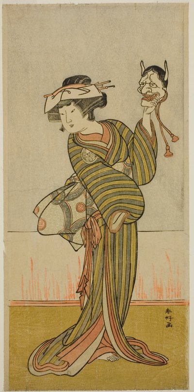 Yamashita Kinsaku II num papel não identificado de Katsukawa Shunkо̄