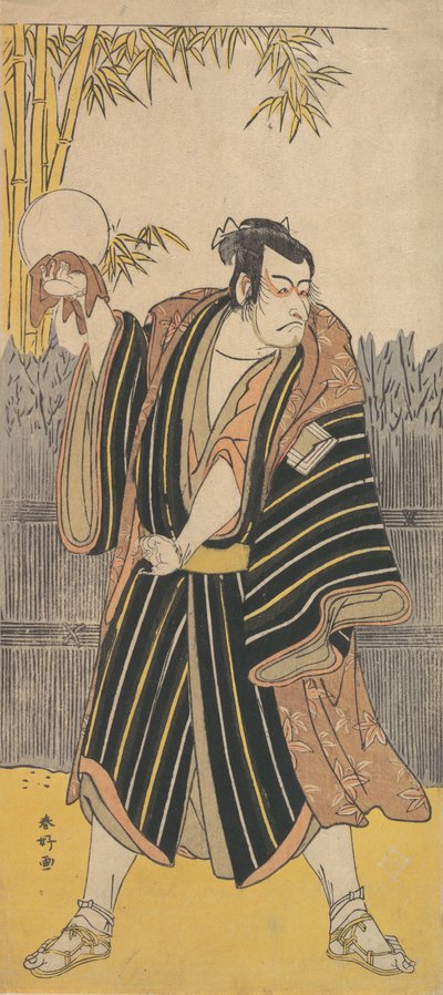 Kabuki a c e r Ichikawa Dan Juro V, ou? 1788-90. de Katsukawa Shunko