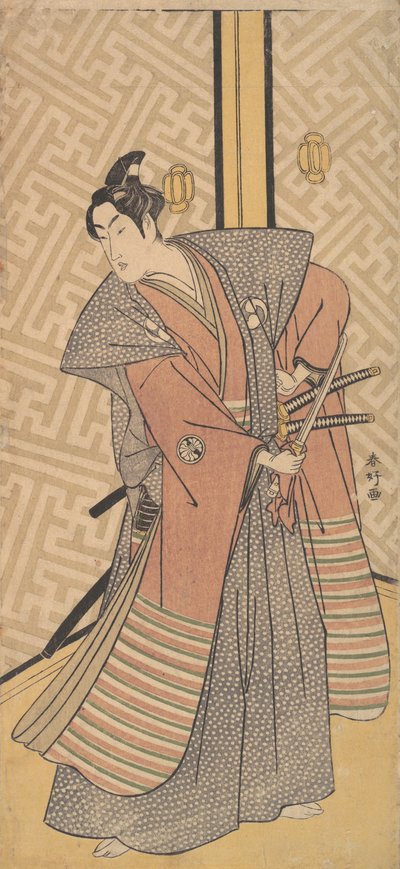 O Terceiro Segawa Kikunojo no Papel de Oboshi Rikiya, 1787. de Katsukawa Shunko