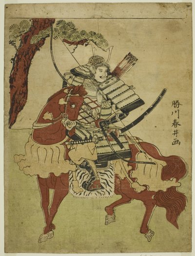 Guerreiro a Cavalo de Katsukawa Shunsei