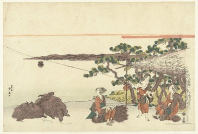 Mulheres num lago de Katsukawa Shunsen