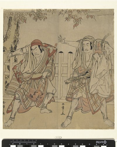 Acteurs Otani Hiroji III em Otani Tomoemon de Katsukawa Shunsho