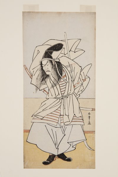 Akter Ichikao Dangar? VS Tomomori (impressão em xilogravura preta) de Katsukawa Shunsho