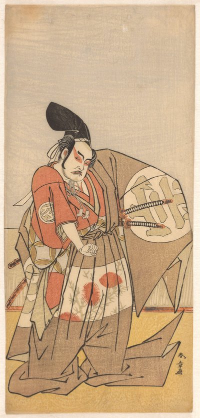 Ator como mensageiro imperial do mal de Katsukawa Shunsho
