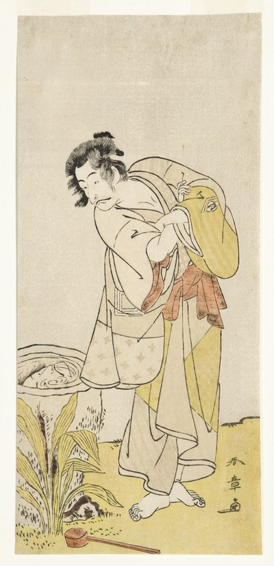 Ichikawa Dan Juro V do pagamento do chá de Katsukawa Shunsho