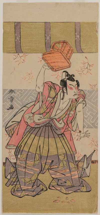 O ator Ichikawa Raizo como Soga No Goro, meados da década de 1770. de Katsukawa Shunsho