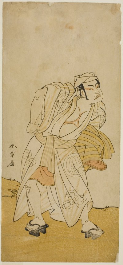 O ator Nakamura Sukegoro II em um papel não identificado de Katsukawa Shunsho
