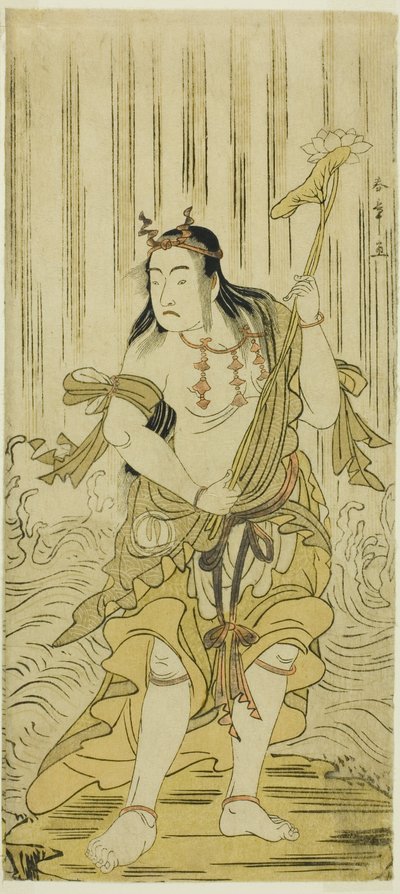 Venha mudar a suavidade do brocado, se apresente no tee Nakamura tee member th, 1780 de Katsukawa Shunsho