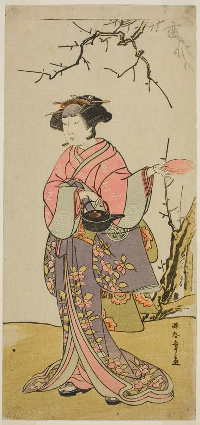 O ator Yamashita Kinsaku II em um papel não identificado de Katsukawa Shunsho