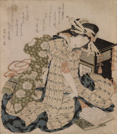 Cortesia adormecida de Katsushika Hokusai