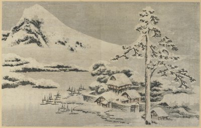 (Seaside Village in Snow), 1814 de Katsushika Hokusai