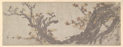 A antiga ameixeira em flor de Katsushika Hokusai