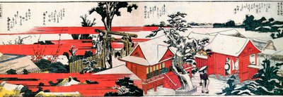 Na margem do rio Sumida. de Katsushika Hokusai